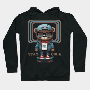 skater teddy bear (stay cool) Hoodie